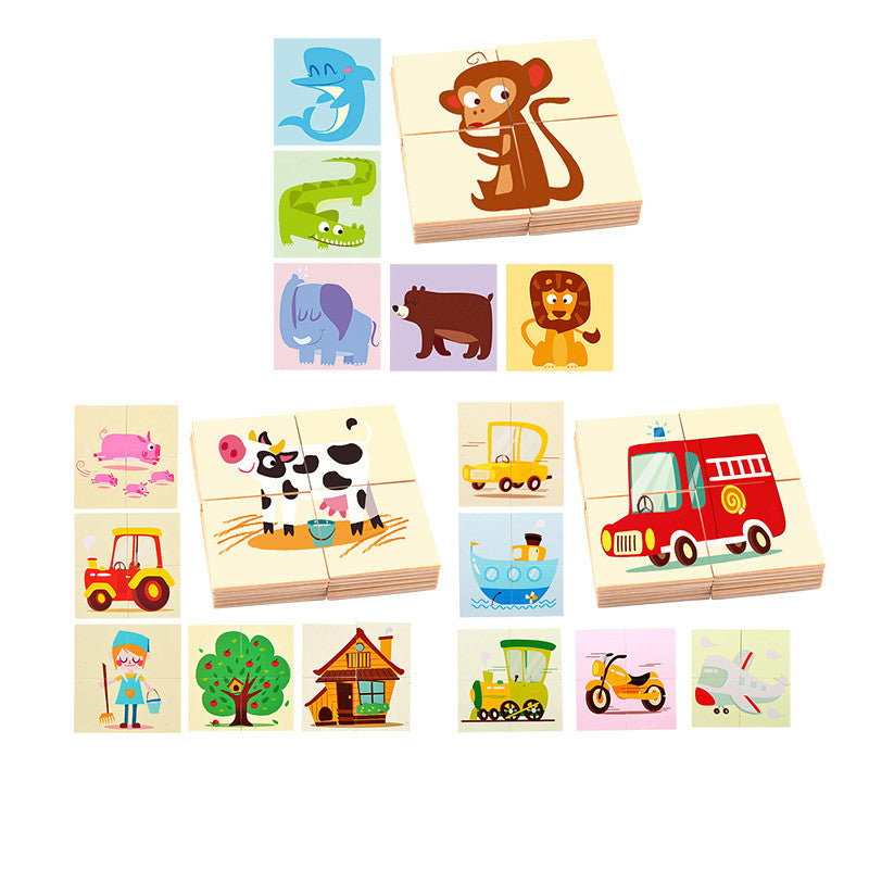 Big Piece Children's Wooden Jigsaw Puzzle 24 Pieces Educational Toys For Babies Early Education