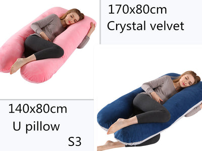 U-shaped Pillow For Pregnant Women, Detachable And Washable Nursing Pillow