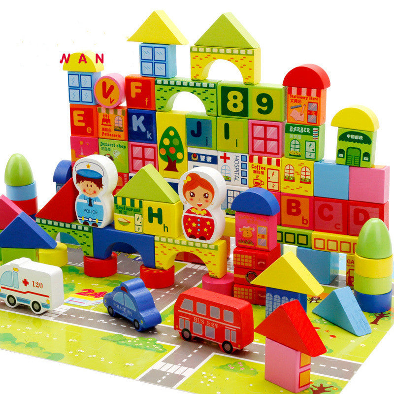 ChicBabies wooden building blocks educational toys