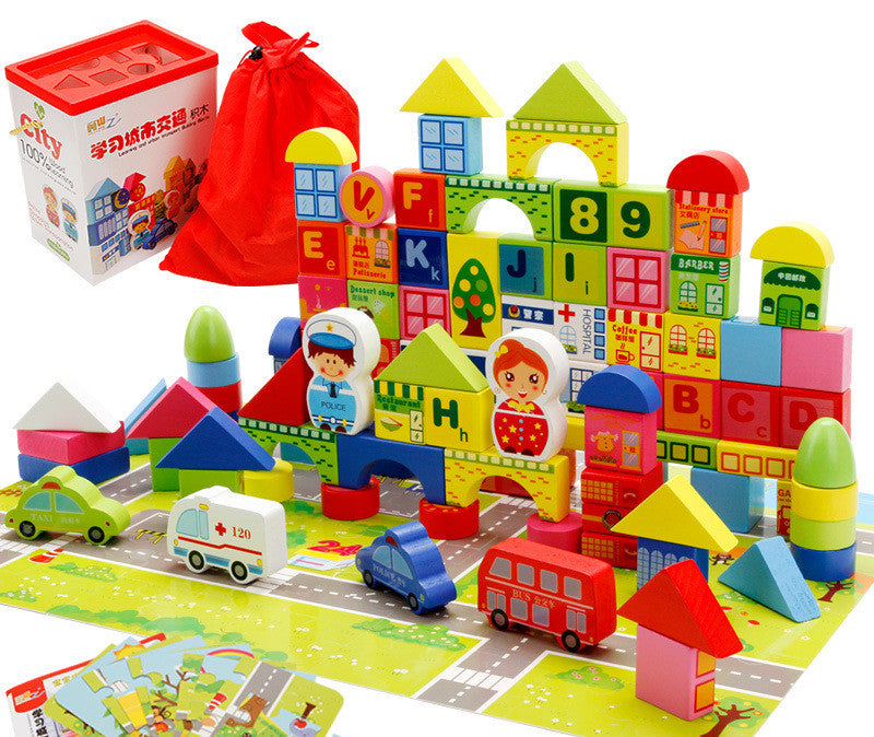 ChicBabies wooden building blocks educational toys