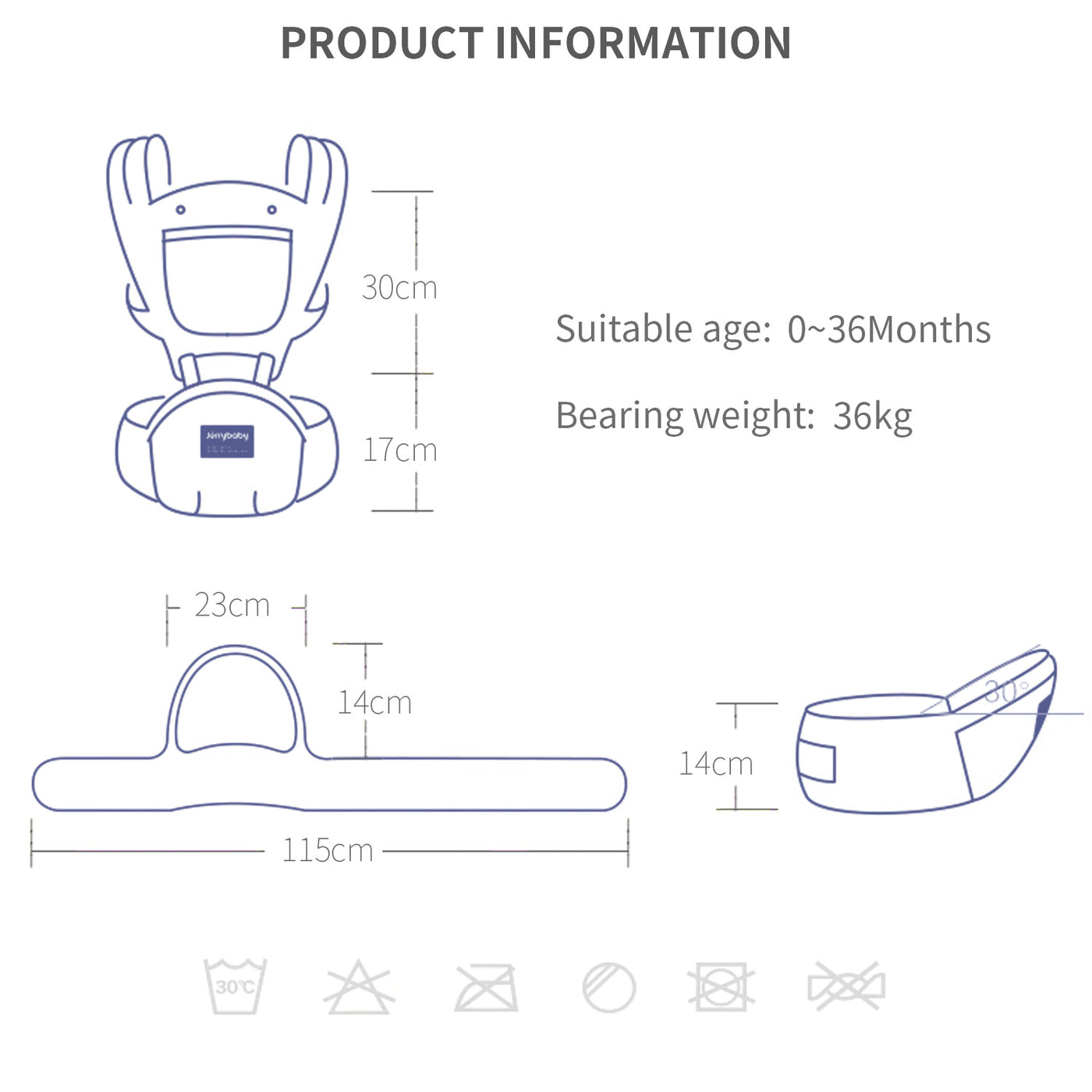 Baby waist stool multifunctional carrier