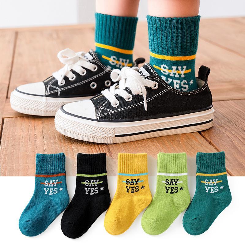 Children's Socks Spring And Autumn Thin Section In Tube Boys And Girls Korean Kids Socks