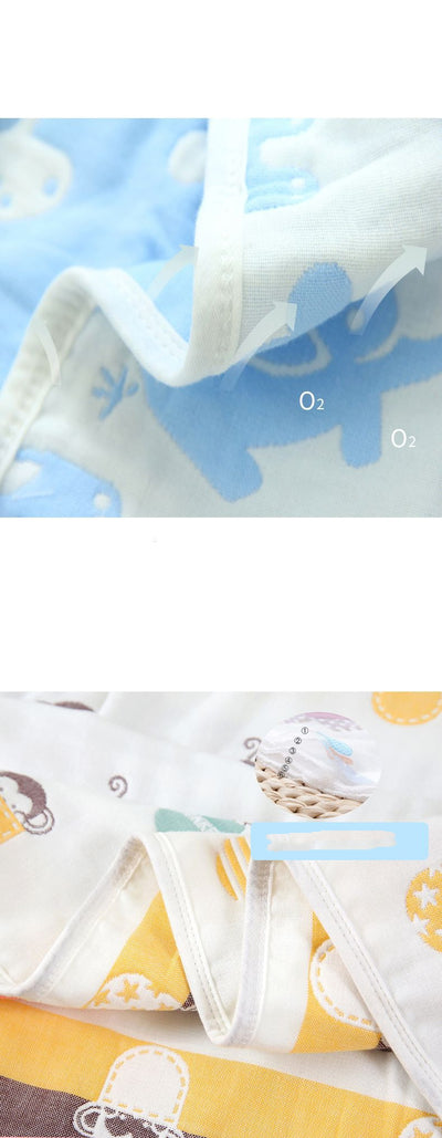 4Pcs Cotton Receiving Blanket Swaddle Baby Bedsheet Newborn