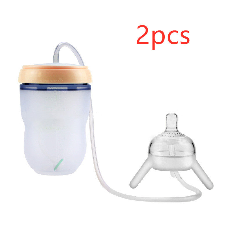 Feeding Bottle Kids Cup Children Training Silicone Sippy