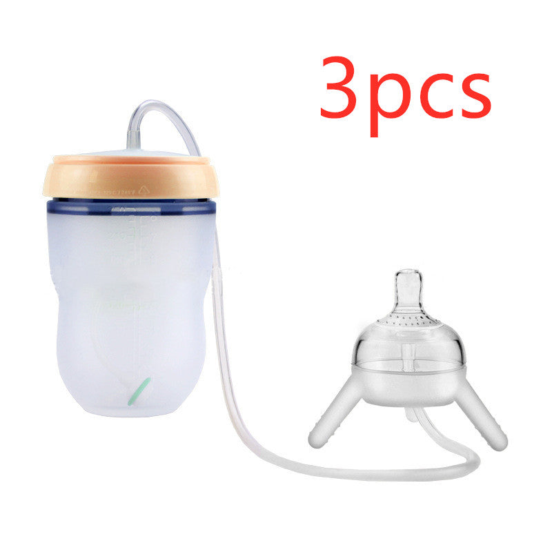 Feeding Bottle Kids Cup Children Training Silicone Sippy