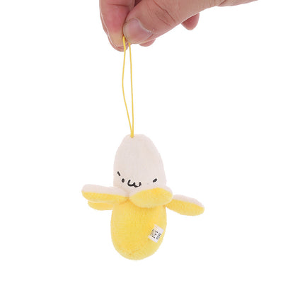 Plush Toy Peeled Banana Doll Mobile Phone Pendant Handmade Accessories Peeled Banana Expression Doll