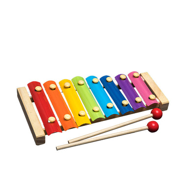 ChicBabies Wooden Toys Rattles Educational Rainbow Blocks