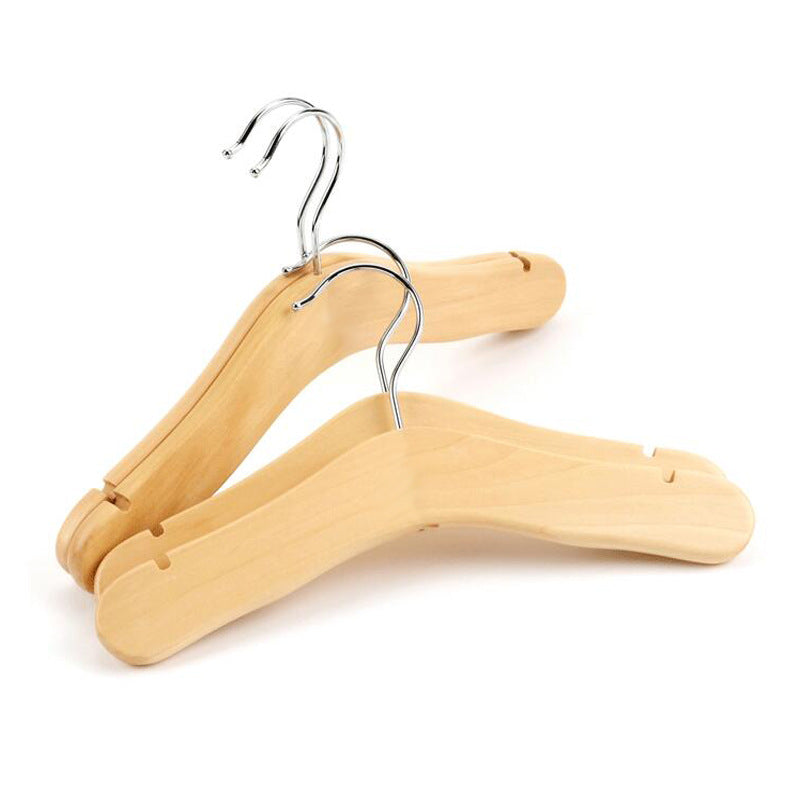 Solid Wood Clothes Hanger For Children, Children, Babies And Babies