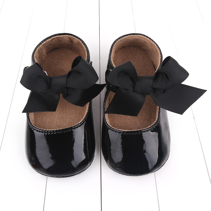 Female Baby Princess Shoes Bright Leather Pu Small Leather Shoes