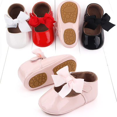 Female Baby Princess Shoes Bright Leather Pu Small Leather Shoes