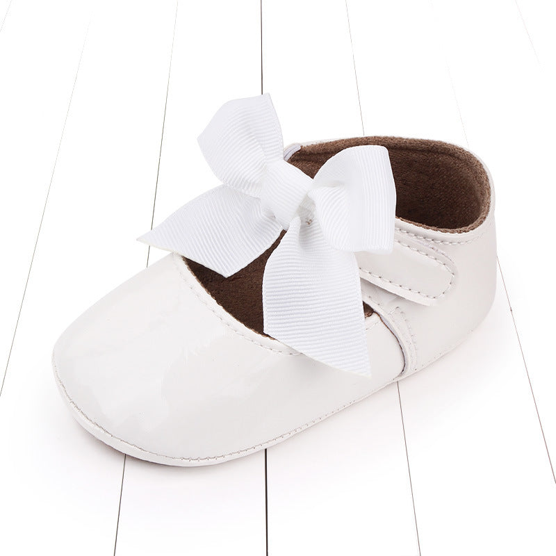 Female Baby Princess Shoes Bright Leather Pu Small Leather Shoes