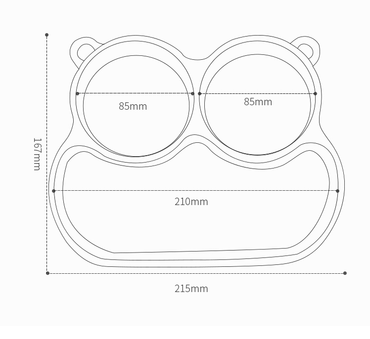 Baby training plate