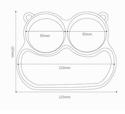 Baby training plate