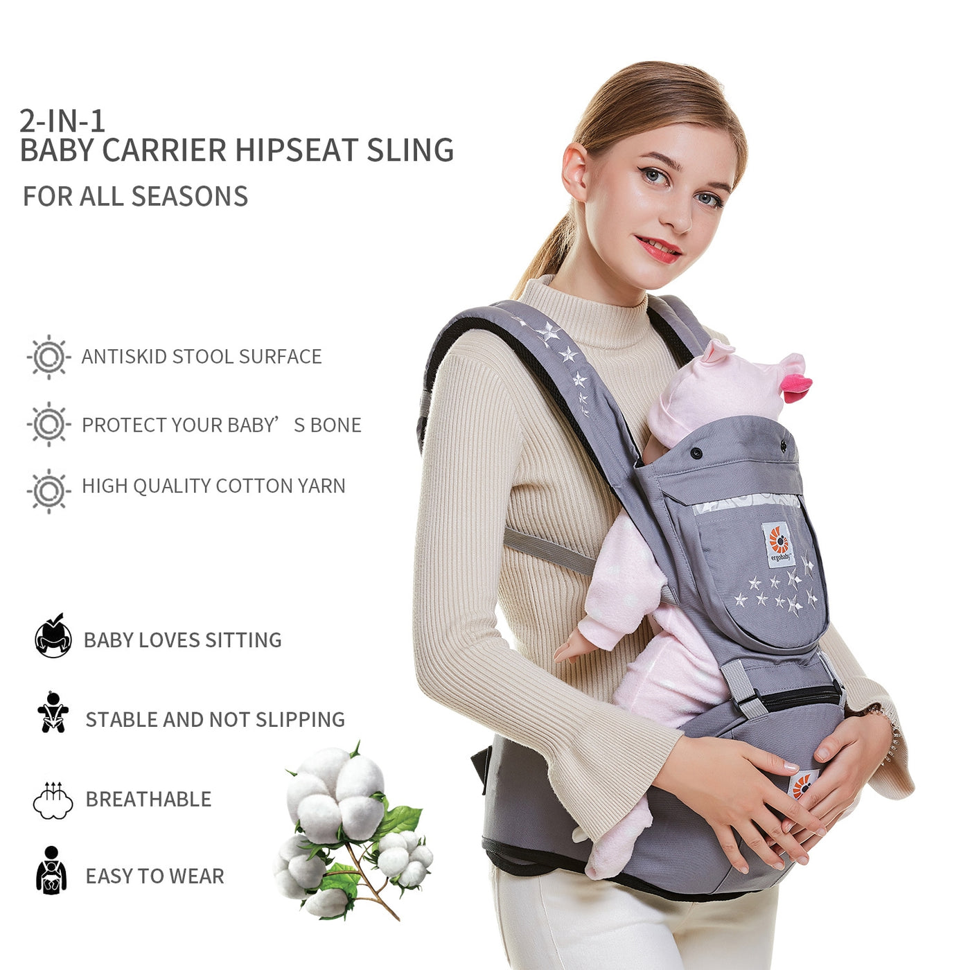 Baby waist stool multifunctional carrier