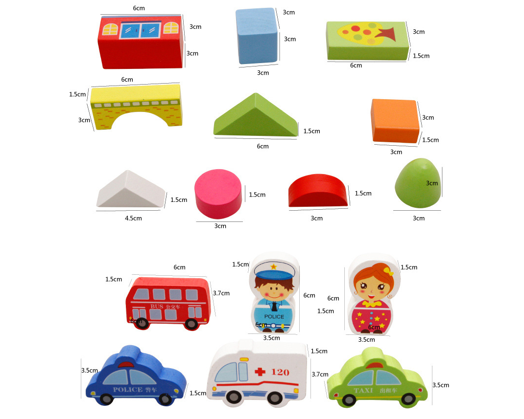 ChicBabies wooden building blocks educational toys