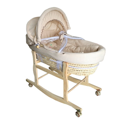 Portable Baby Basket Woven Crib