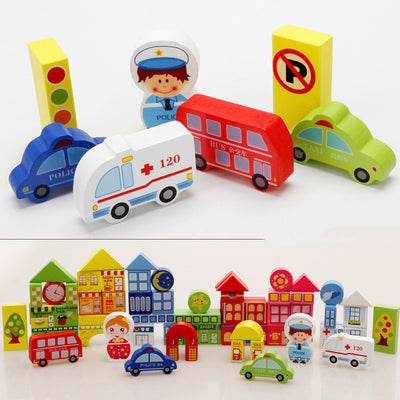 ChicBabies wooden building blocks educational toys