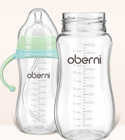 Anti-fall and anti-flatulence feeding bottle