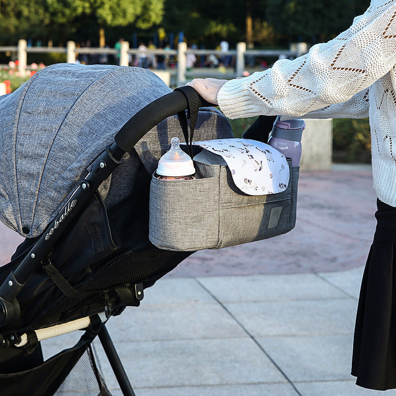 Baby Stroller Organizer Cup Holder Stroller Bag Baby Car Bag Trolley Bag Large Capacity Travel Baby Stroller Accessories