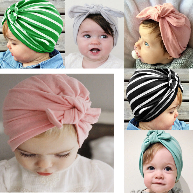 Baby Supplies Baby Supplies Solid Color Knotted Headgear