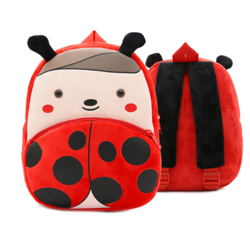 Children School Backpack Cartoon Rainbow  Design Soft Plush Material For Toddler Baby Girls Kindergarten Kids School Bags