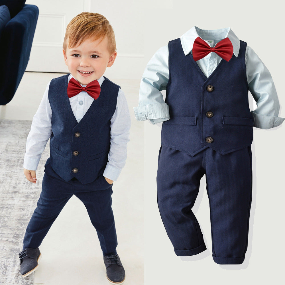 Boy shirt trousers dress suit