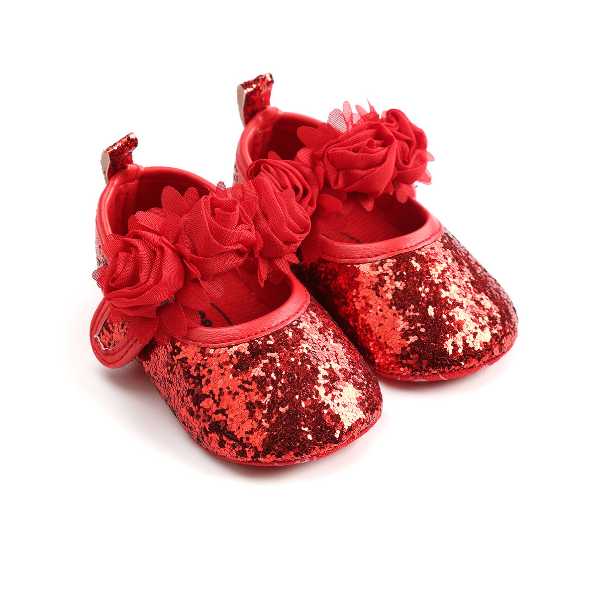 Rose baby shoes