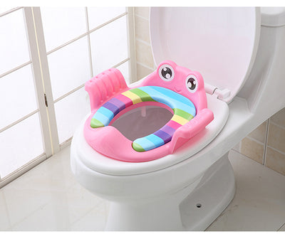 Children's Auxiliary Toilet Children Toilet Seat Male And Female Baby Toilet Ring Soft Cushion Baby Commode Thickened