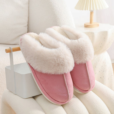 Winter Warm Plush Home Indoor Fur Slippers