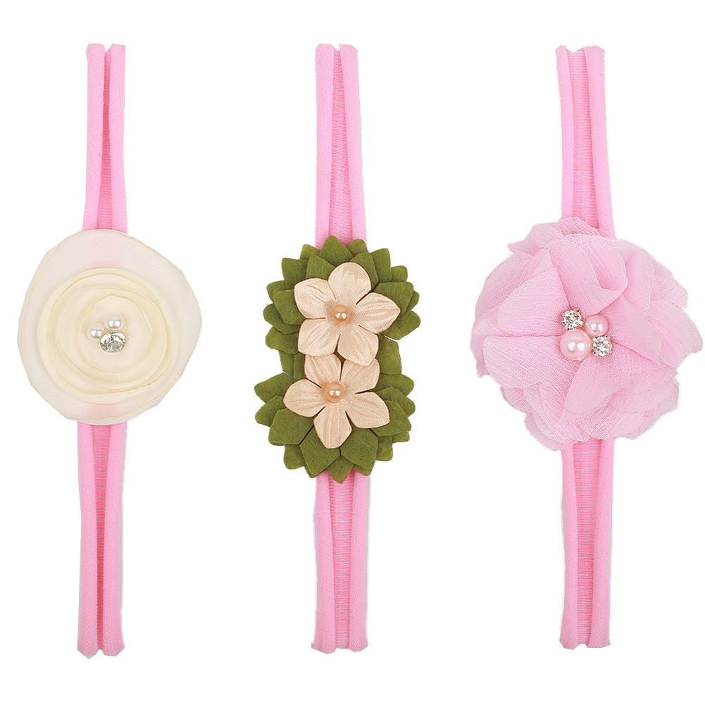 Baby stretch flower headband