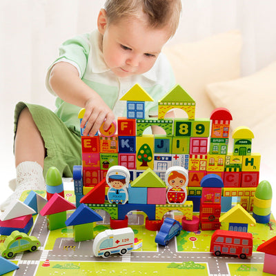 ChicBabies wooden building blocks educational toys