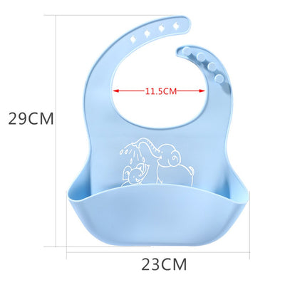 Baby food Bib baby meal silicone saliva bag