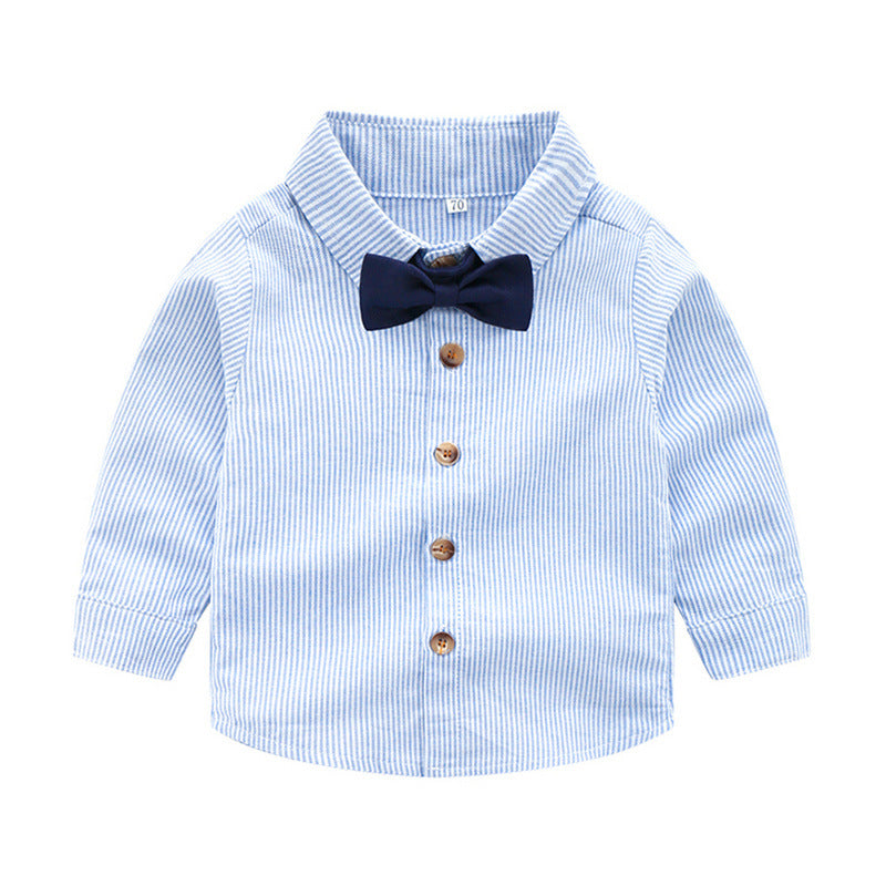 Baby autumn suit children's long sleeve shirt with back pants