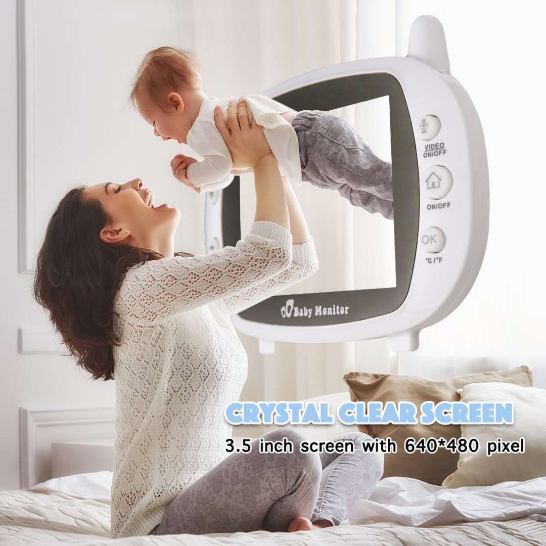 3.5 inch baby care device night vision monitor