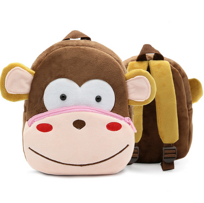 Children School Backpack Cartoon Rainbow  Design Soft Plush Material For Toddler Baby Girls Kindergarten Kids School Bags