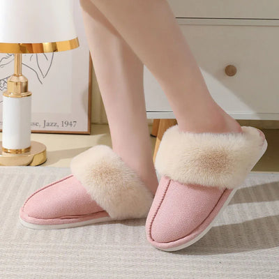 Winter Warm Plush Home Indoor Fur Slippers