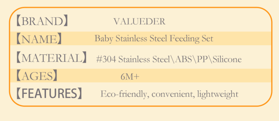 Baby Stainless Steel Feeding set