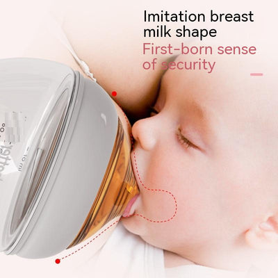 Newborn Glass Choke Proof Wide Mouth Baby Small Feeding Bottle