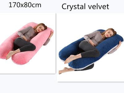 U-shaped Pillow For Pregnant Women, Detachable And Washable Nursing Pillow