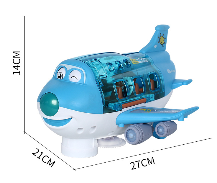 Electric Universal Cartoon Airplane Lights Music Rotation Toys