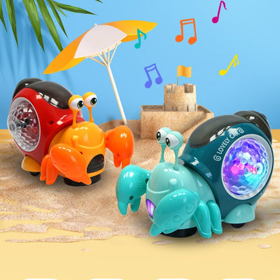 Electric Sound-light Universal Hermit Crab Toy