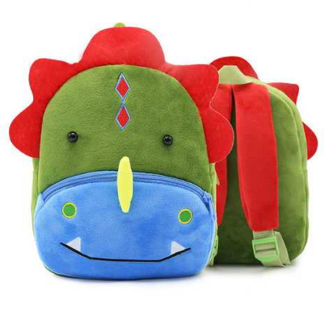 Children School Backpack Cartoon Rainbow  Design Soft Plush Material For Toddler Baby Girls Kindergarten Kids School Bags