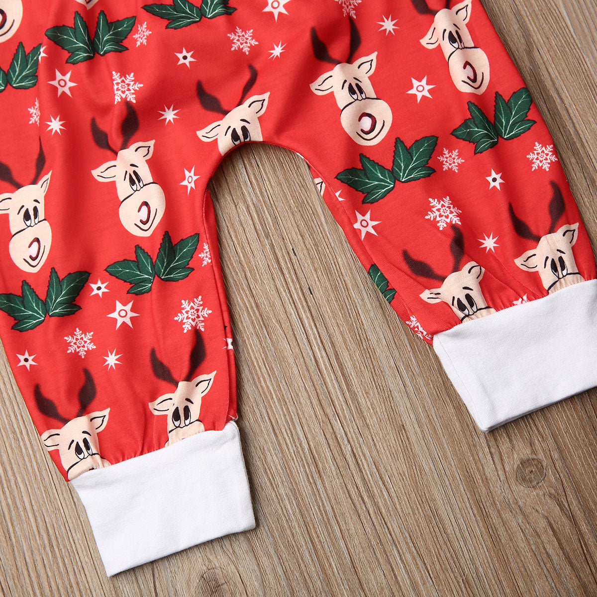 3PCS Newborn Baby Girl Boy Tops Romper Elk Pants Hat