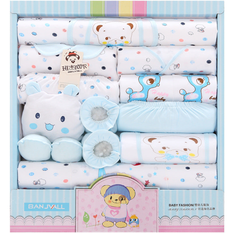 18-piece Cotton Newborn Gift Box Baby Clothes Set