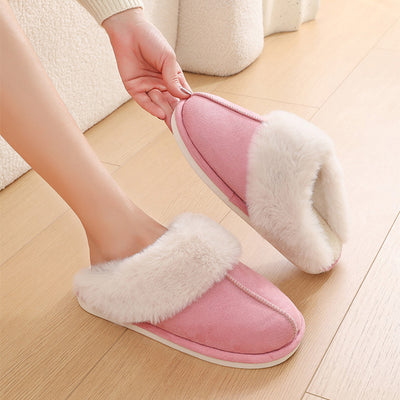 Winter Warm Plush Home Indoor Fur Slippers