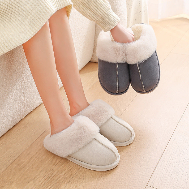 Winter Warm Plush Home Indoor Fur Slippers