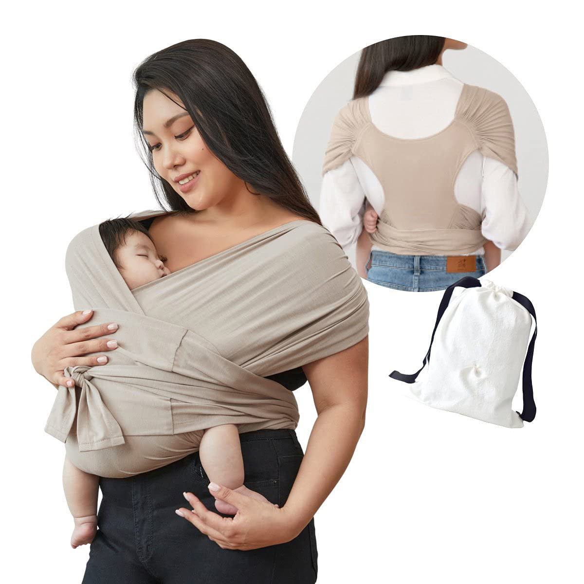 ChicBabies Cotton Cross Simple  Baby Carrier