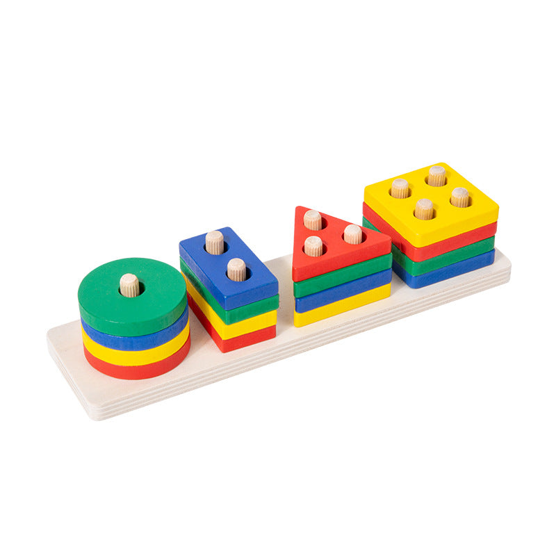 Early Childhood Montessori Toys Color Recognition Blocks Matching 1-3 Years Old Children