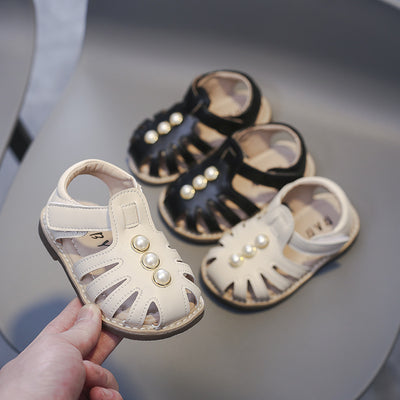 Girls' Soft Soled Baby Leather Shoes