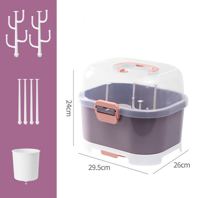 Multifunctional Drain Baby Supplies Bottle Drying Rack Storage Box